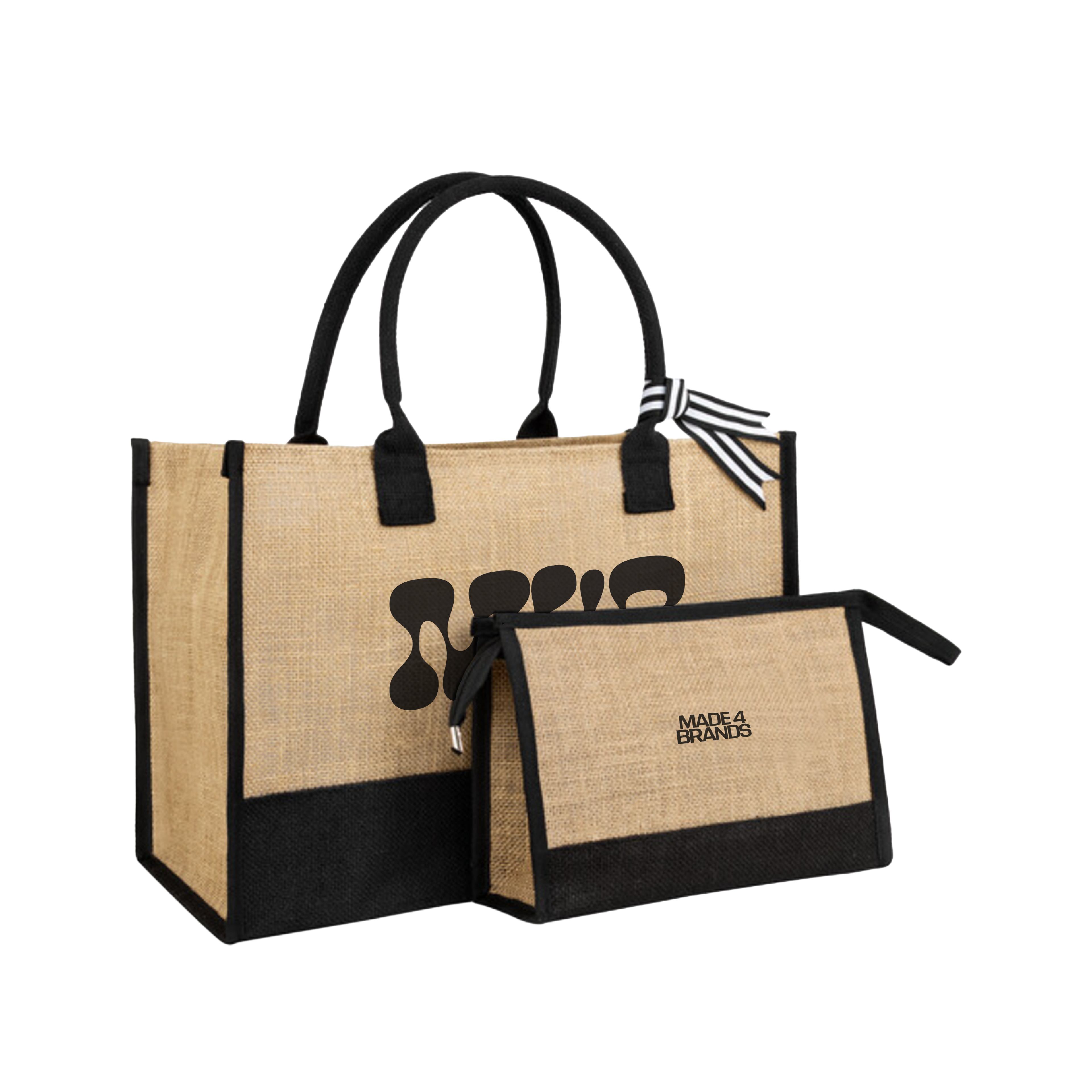 CharmCraft Custom Tote & Makeup Bag Set