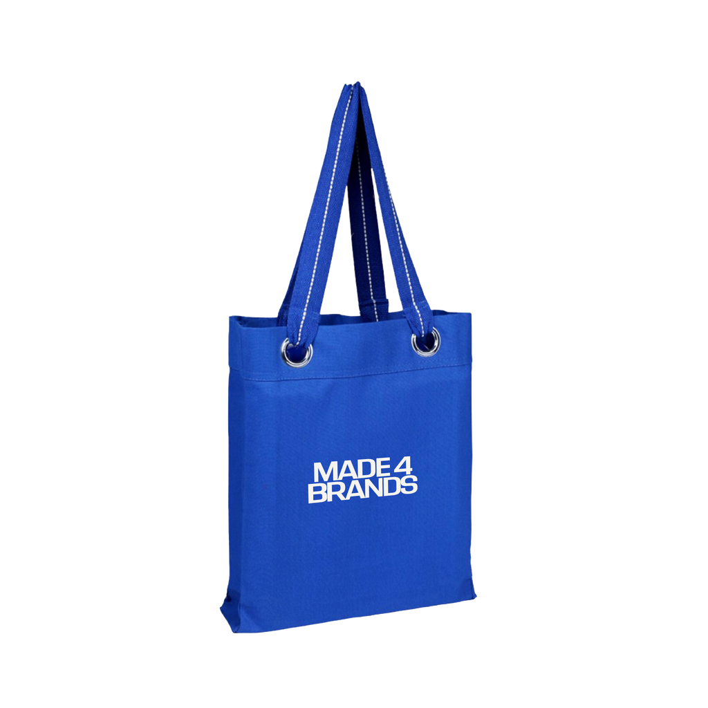 HarborStripe Heavy Canvas Grommet Tote