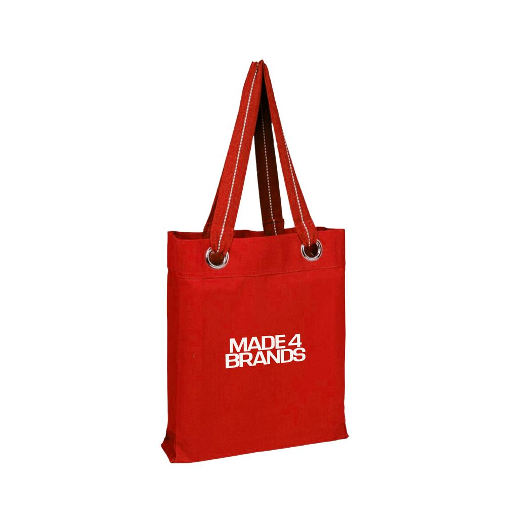 HarborStripe Heavy Canvas Grommet Tote