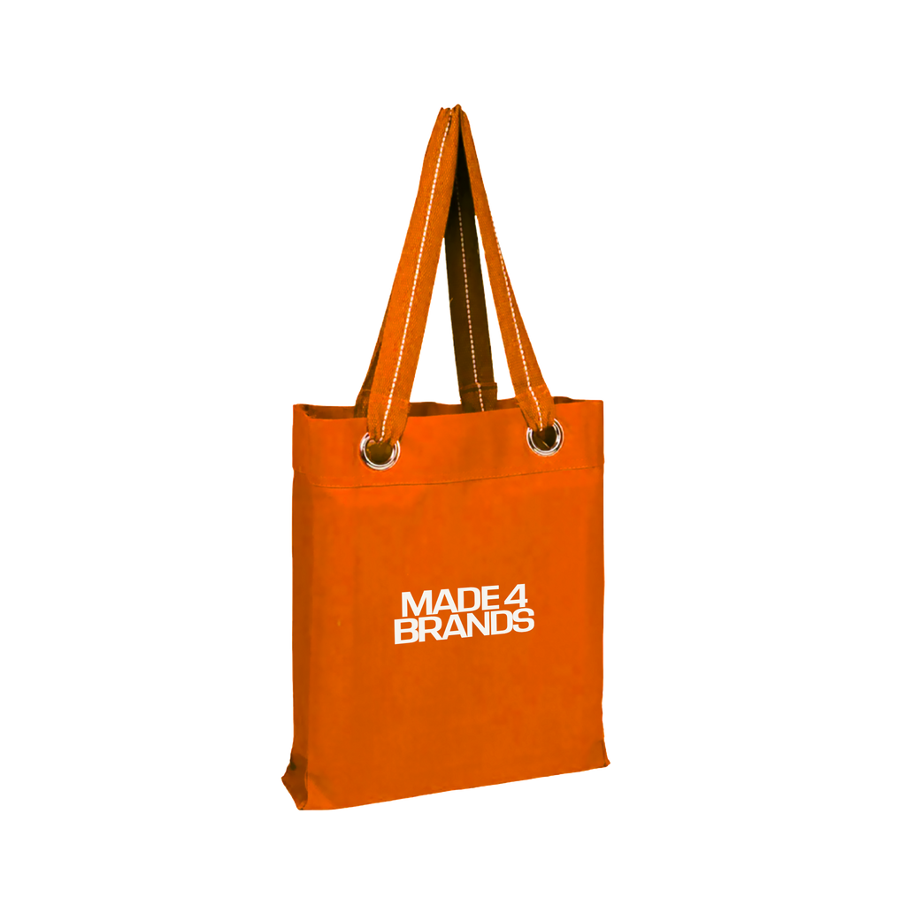 HarborStripe Heavy Canvas Grommet Tote