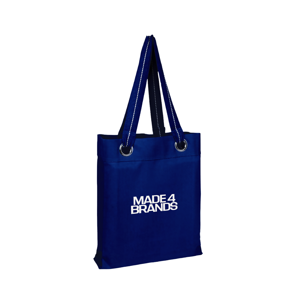 HarborStripe Heavy Canvas Grommet Tote