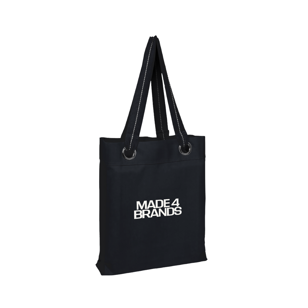 HarborStripe Heavy Canvas Grommet Tote