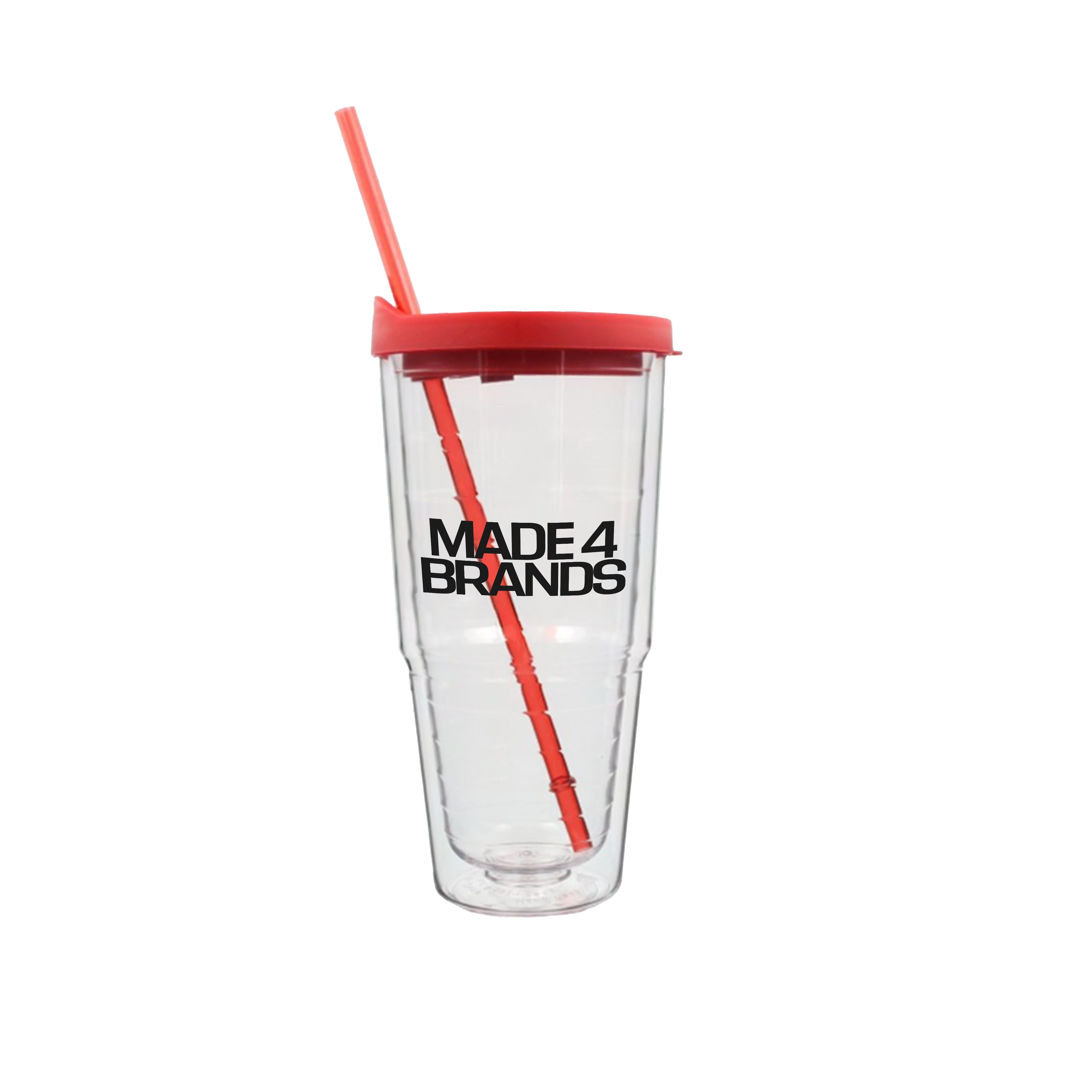 24 oz. Premium Acrylic Tumbler With Straw